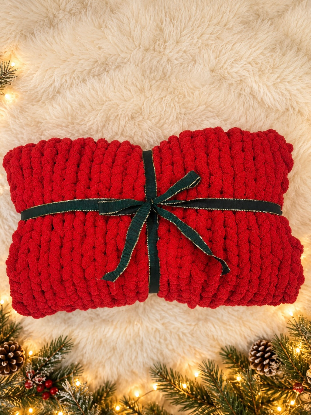 Christmas Ruby- Handmade Blanket