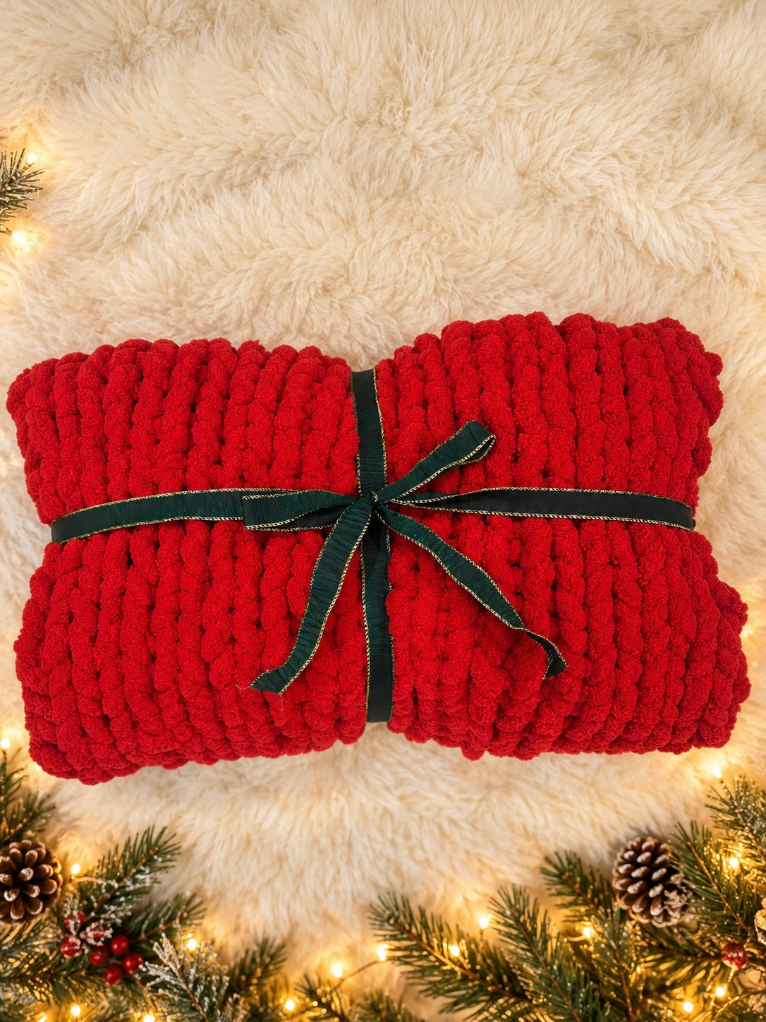 Christmas Ruby- Handmade Blanket
