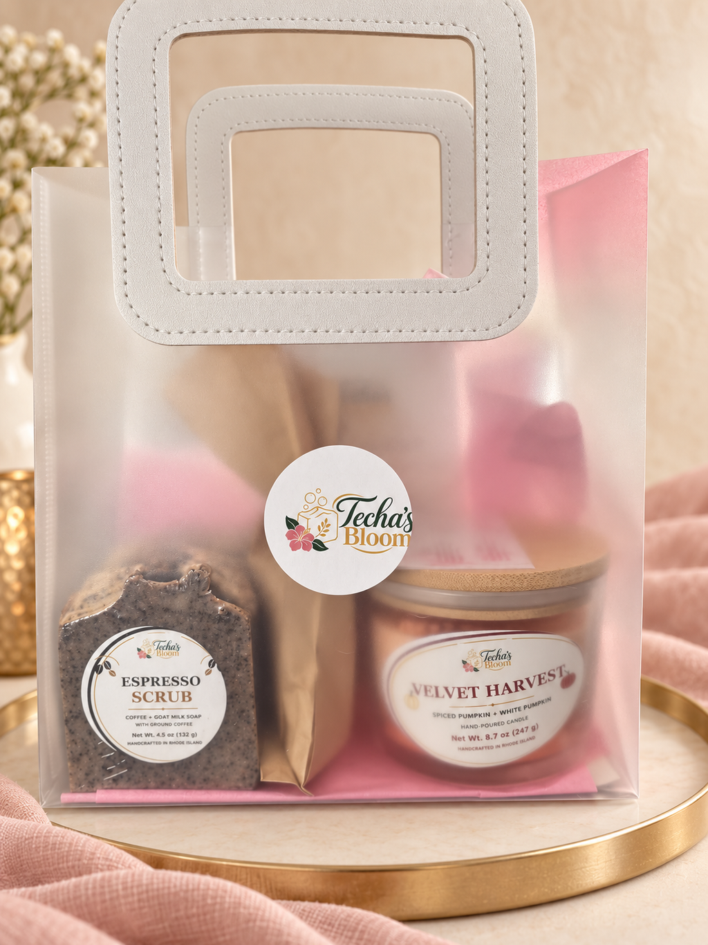 Clear Self-Care Gift Bag