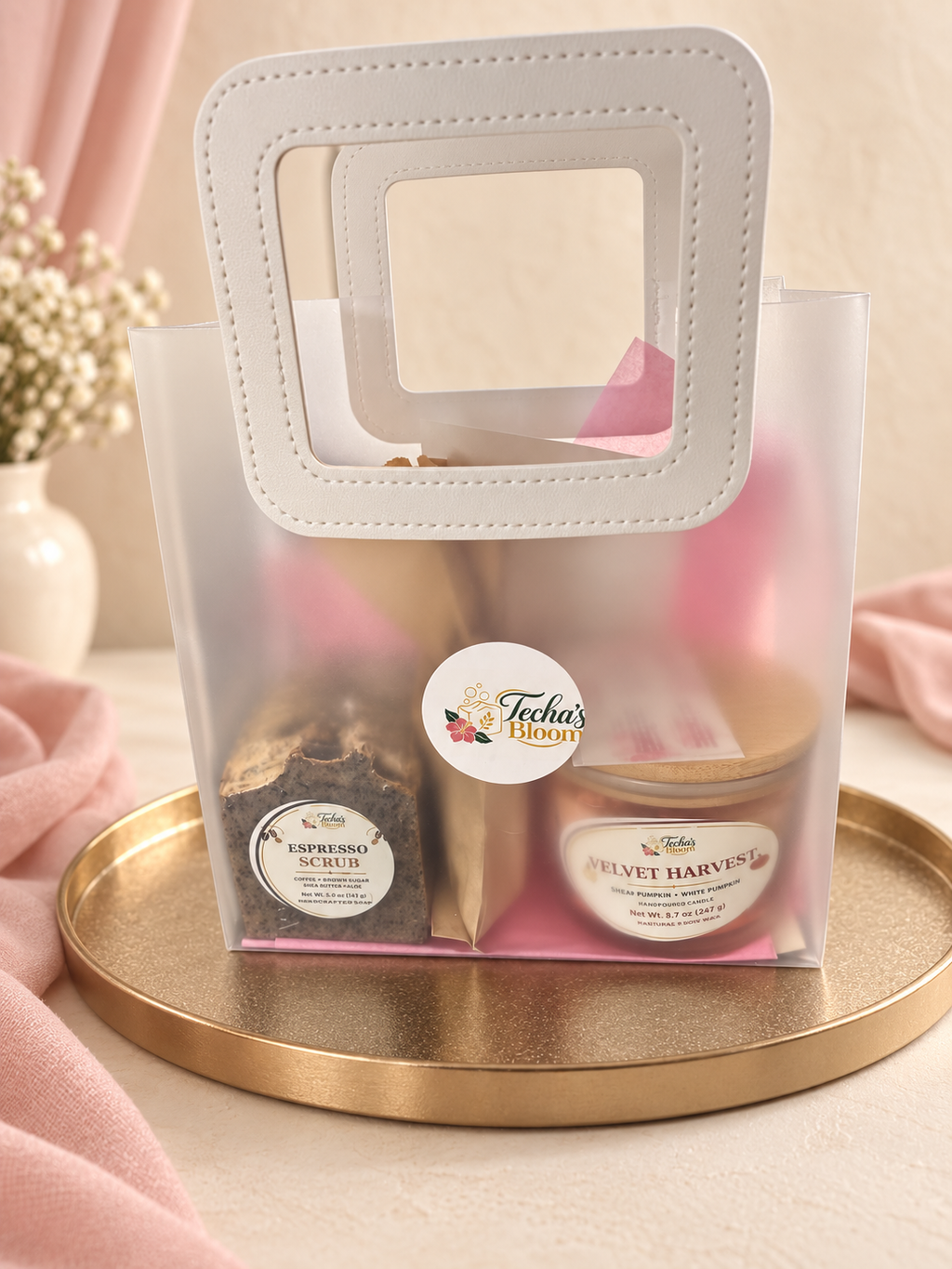 Clear Self-Care Gift Bag