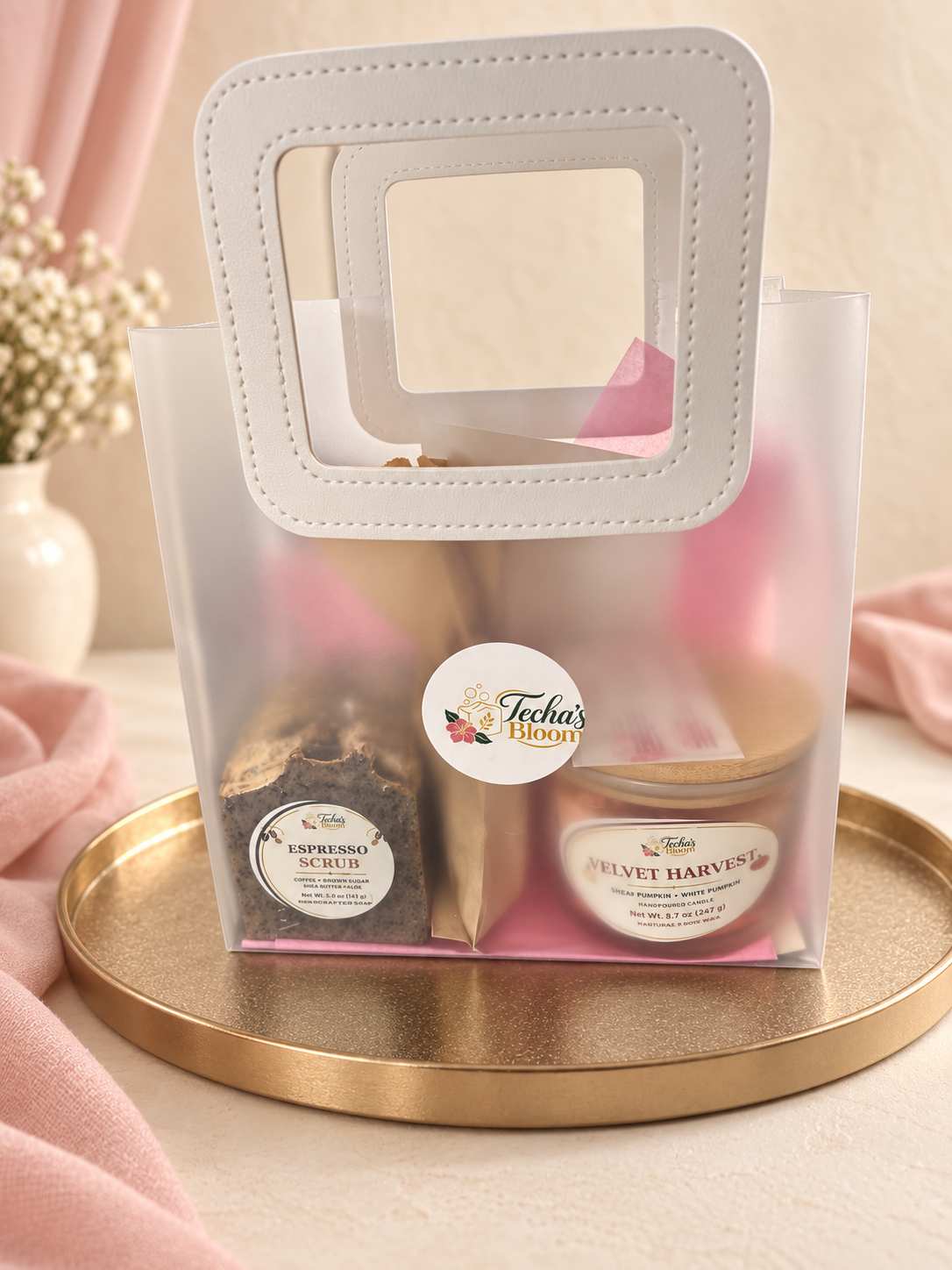 Clear Self-Care Gift Bag