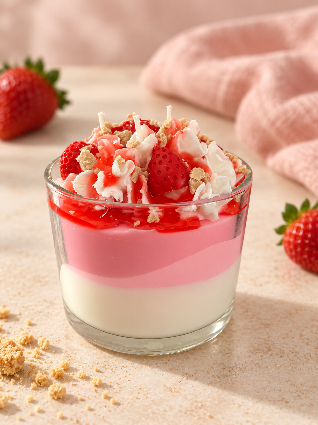 Strawberry Shortcake Candle