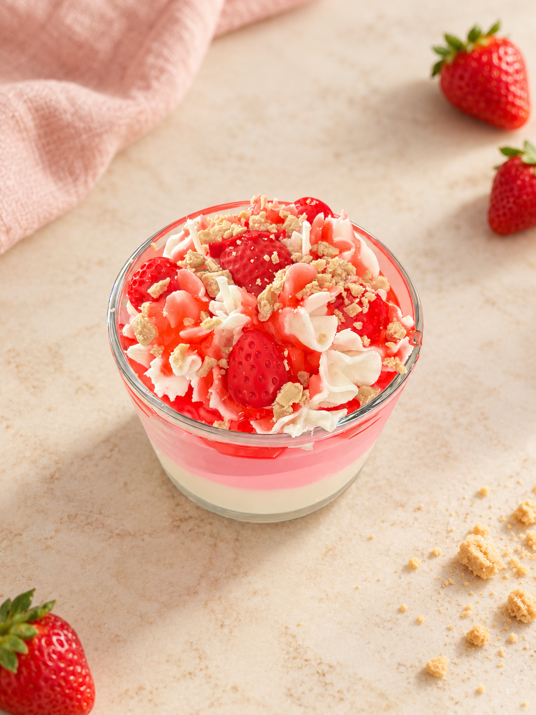 Strawberry Shortcake Candle