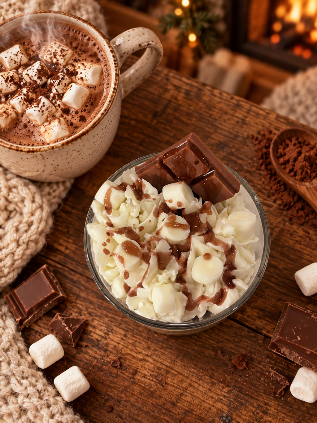 Hot Cocoa Dessert Candle